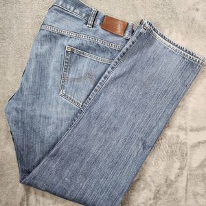 Brooks Brothers 346 Mens 40x34 Straight Fit 100% Cotton Blue Jeans Zip Fly Denim